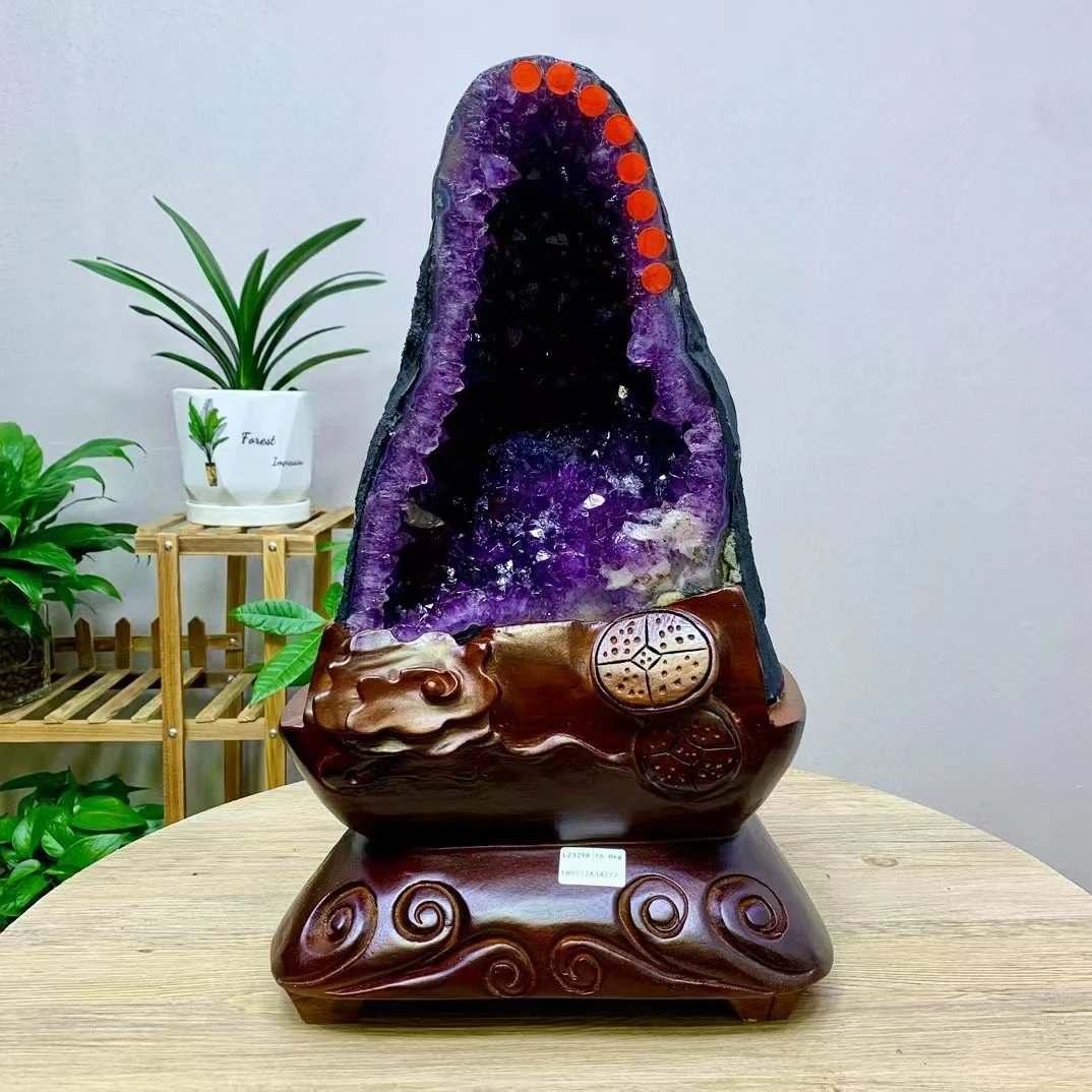 Huge! Natural Uruguayan Amethyst Cluster, Purple Crystal Stone Energy Cave, Mineral, Reiki, Healing Wealth, Opening Gift