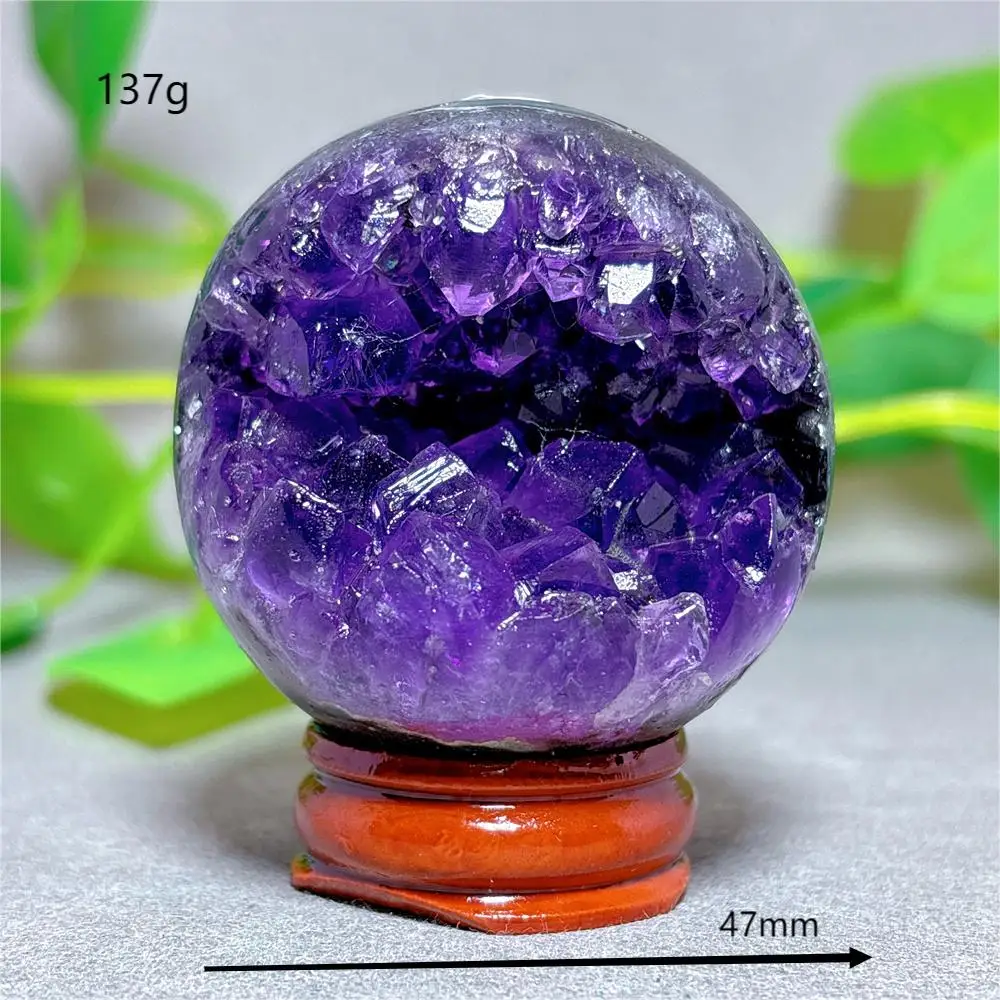 Open Face Amethyst Cluster Sphere Crystal Natural Quartz Stone Home Decoration Minerals Gifts Energy Healing +Stand Crystals Open Face Amethyst Cluster Sphere Crystal Natural Quartz Stone Home Decoration Minerals Gifts Energy Healing +Stand Crystals