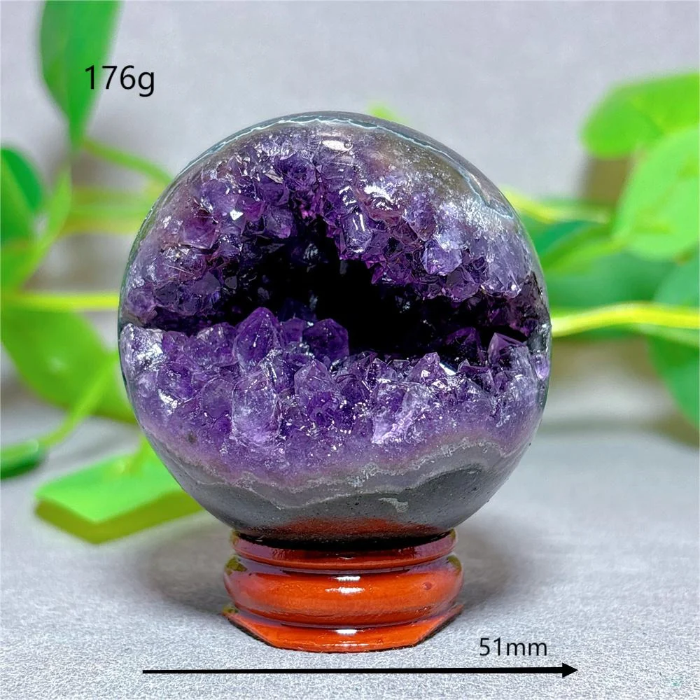 Open Face Amethyst Cluster Sphere Crystal Natural Quartz Stone Home Decoration Minerals Gifts Energy Healing +Stand Crystals Open Face Amethyst Cluster Sphere Crystal Natural Quartz Stone Home Decoration Minerals Gifts Energy Healing +Stand Crystals