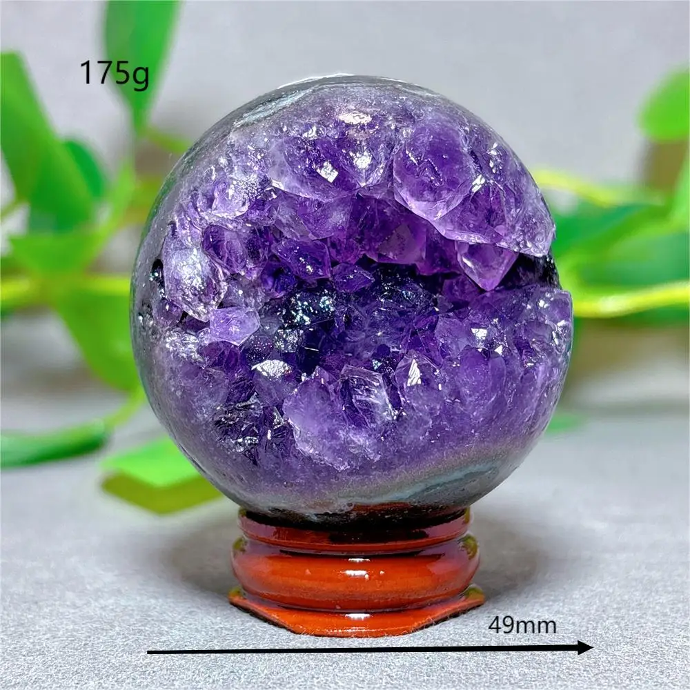 Open Face Amethyst Cluster Sphere Crystal Natural Quartz Stone Home Decoration Minerals Gifts Energy Healing +Stand Crystals Open Face Amethyst Cluster Sphere Crystal Natural Quartz Stone Home Decoration Minerals Gifts Energy Healing +Stand Crystals