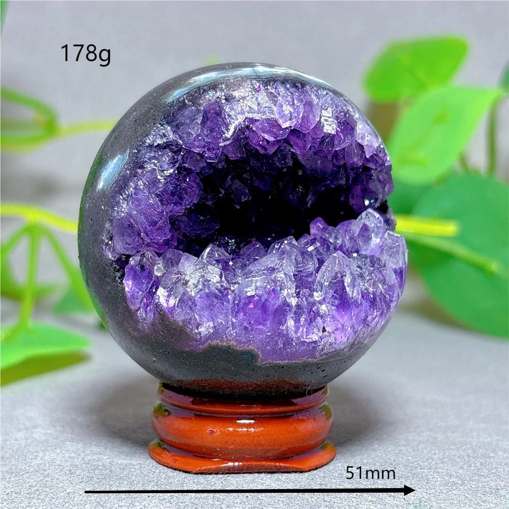 Open Face Amethyst Cluster Sphere Crystal Natural Quartz Stone Home Decoration Minerals Gifts Energy Healing +Stand Crystals Open Face Amethyst Cluster Sphere Crystal Natural Quartz Stone Home Decoration Minerals Gifts Energy Healing +Stand Crystals