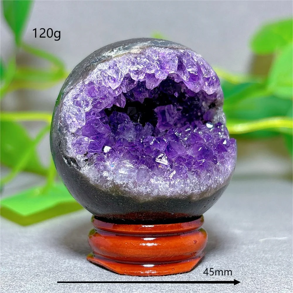 Open Face Amethyst Cluster Sphere Crystal Natural Quartz Stone Home Decoration Minerals Gifts Energy Healing +Stand Crystals Open Face Amethyst Cluster Sphere Crystal Natural Quartz Stone Home Decoration Minerals Gifts Energy Healing +Stand Crystals