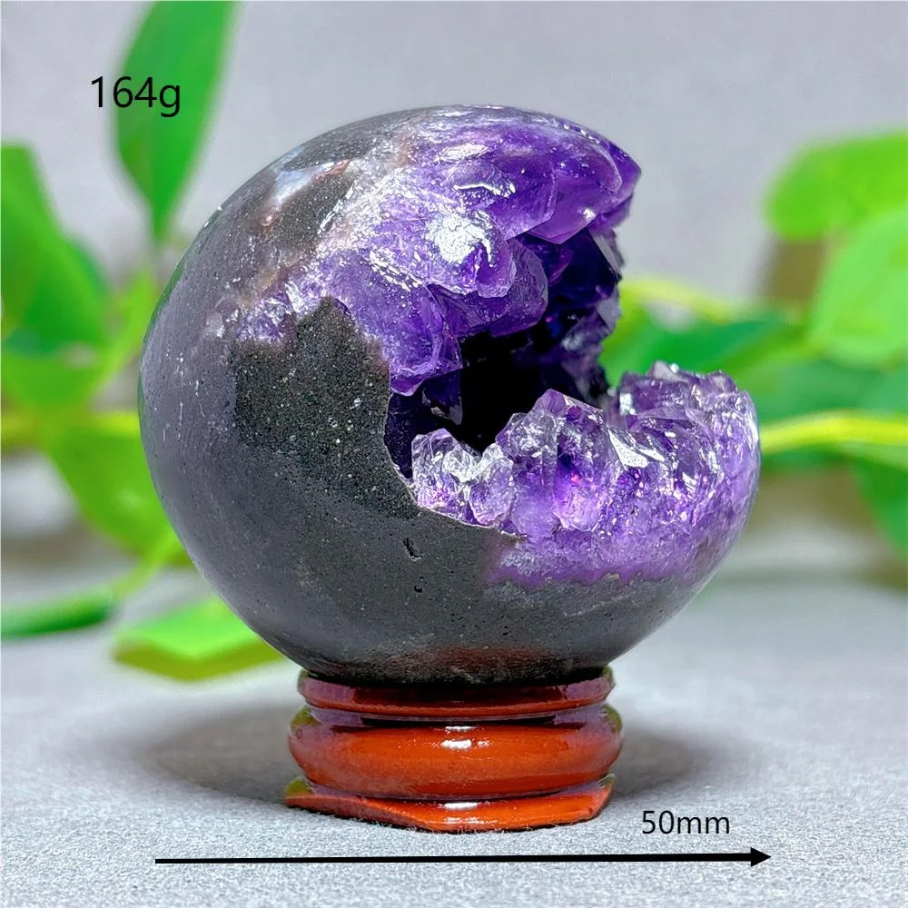 Open Face Amethyst Cluster Sphere Crystal Natural Quartz Stone Home Decoration Minerals Gifts Energy Healing +Stand Crystals Open Face Amethyst Cluster Sphere Crystal Natural Quartz Stone Home Decoration Minerals Gifts Energy Healing +Stand Crystals