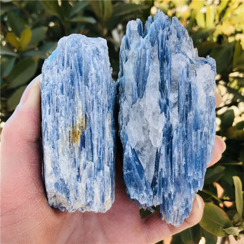 Precious Natural Mineral Kyanite Crystal Specimen Stone Raw Gemstone Chip For Reiki Healing Blue Calcite Collect Jewelry 1pc