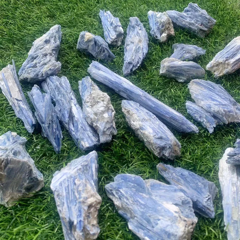 Precious Natural Mineral Kyanite Crystal Specimen Stone Raw Gemstone Chip For Reiki Healing Blue Calcite Collect Jewelry 1pc Precious Natural Mineral Kyanite Crystal Specimen Stone Raw Gemstone Chip For Reiki Healing Blue Calcite Collect Jewelry 1pc