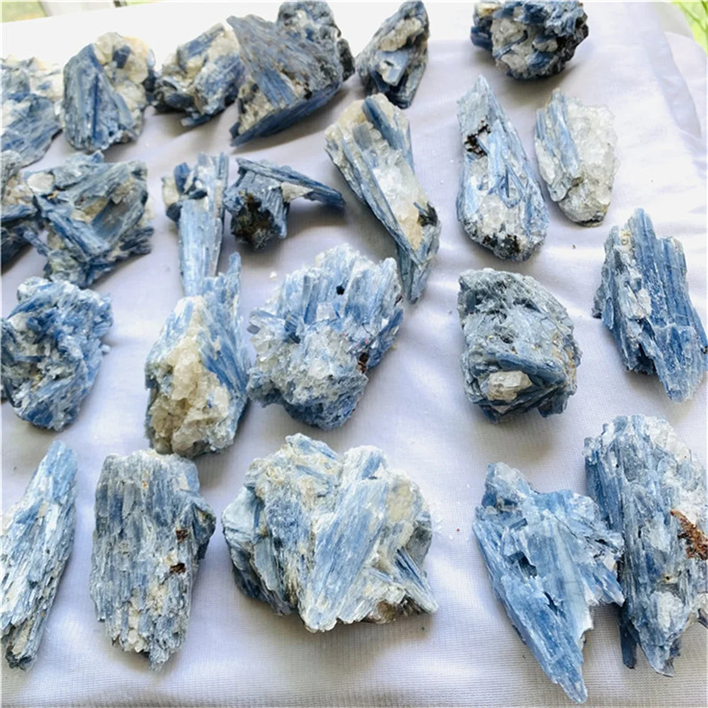 Precious Natural Mineral Kyanite Crystal Specimen Stone Raw Gemstone Chip For Reiki Healing Blue Calcite Collect Jewelry 1pc Precious Natural Mineral Kyanite Crystal Specimen Stone Raw Gemstone Chip For Reiki Healing Blue Calcite Collect Jewelry 1pc