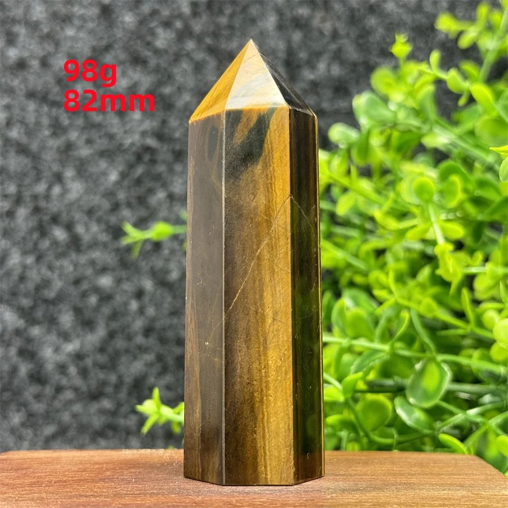 Natural Yellow Tiger Eye Crystal Tower Wand Reiki Energy Meditation Chakra Healing Wand Home Decoration Feng Shui Ornament Natural Yellow Tiger Eye Crystal Tower Wand Reiki Energy Meditation Chakra Healing Wand Home Decoration Feng Shui Ornament