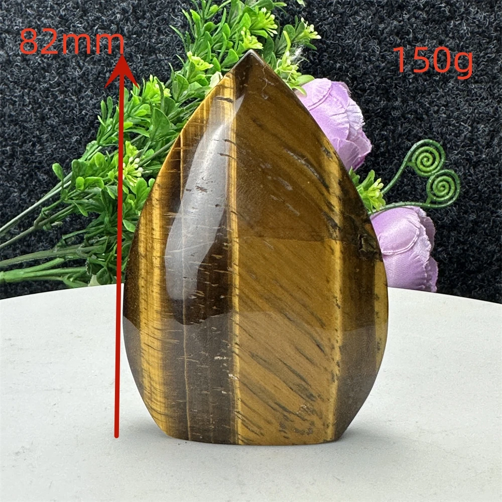 Natural crystal stone flame shaped ornaments opal tiger eye stone carving crafts torch specimens home decoration gifts healing a Natural crystal stone flame shaped ornaments opal tiger eye stone carving crafts torch specimens home decoration gifts healing a