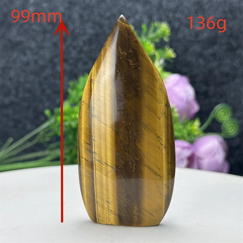 Natural crystal stone flame shaped ornaments opal tiger eye stone carving crafts torch specimens home decoration gifts healing a Natural crystal stone flame shaped ornaments opal tiger eye stone carving crafts torch specimens home decoration gifts healing a
