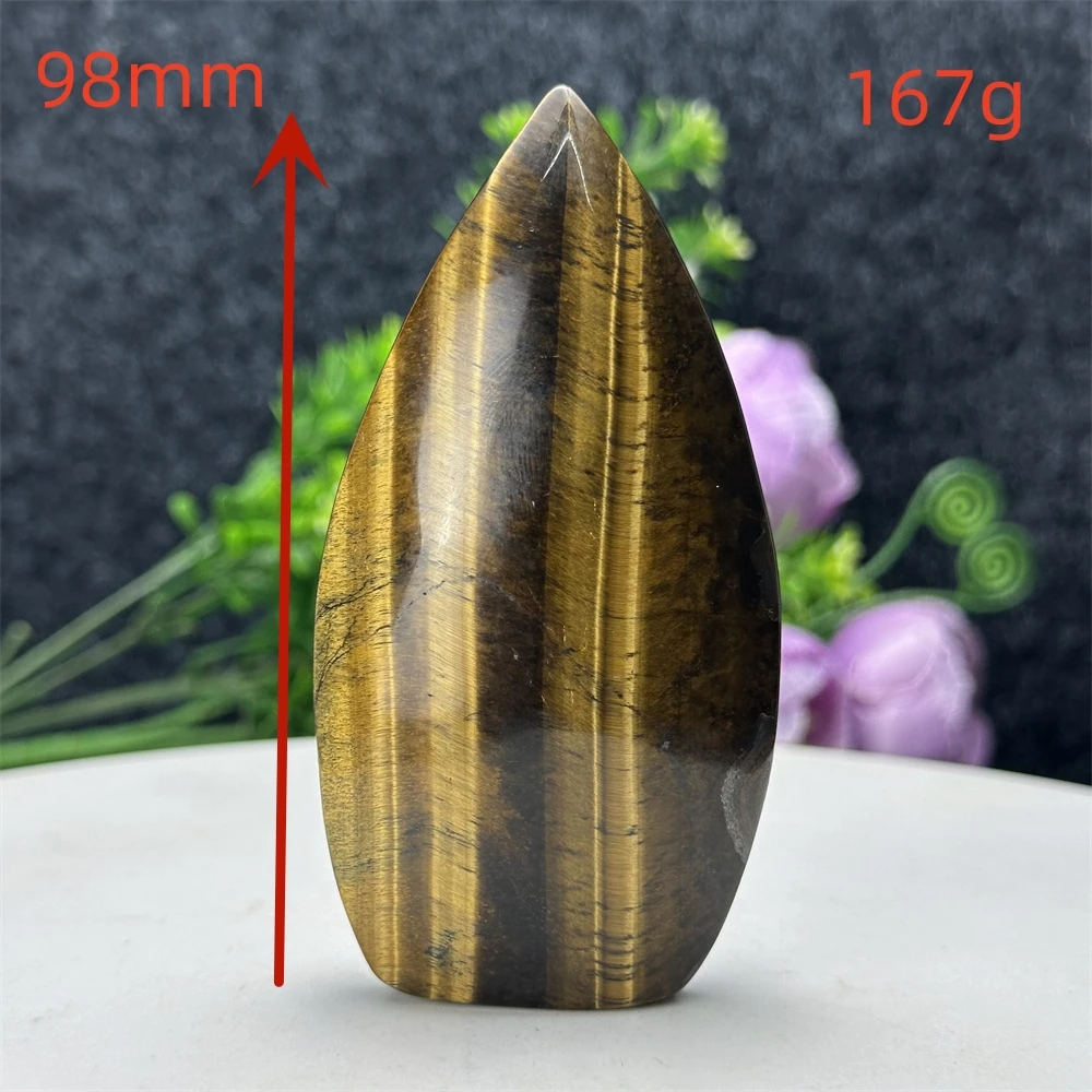 Natural crystal stone flame shaped ornaments opal tiger eye stone carving crafts torch specimens home decoration gifts healing a Natural crystal stone flame shaped ornaments opal tiger eye stone carving crafts torch specimens home decoration gifts healing a