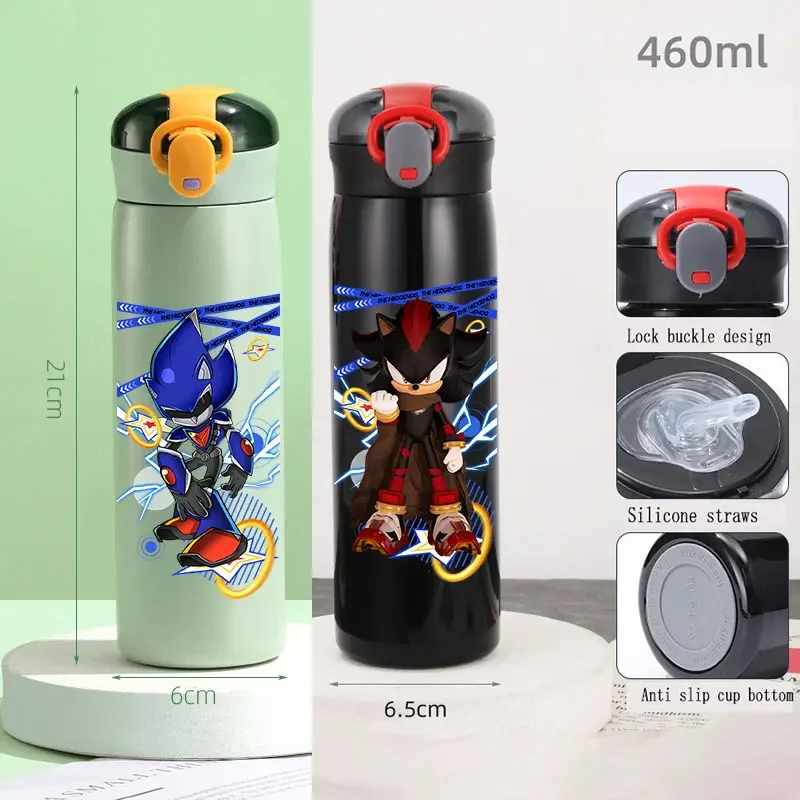 460ml Sonic Straw Children's Cup Portable Sealed Stainless Steel Bottle Cartoon Insulated Cup Bounce Student Hot Selling Gift 460ml Sonic Straw Children's Cup Portable Sealed Stainless Steel Bottle Cartoon Insulated Cup Bounce Student Hot Selling Gift