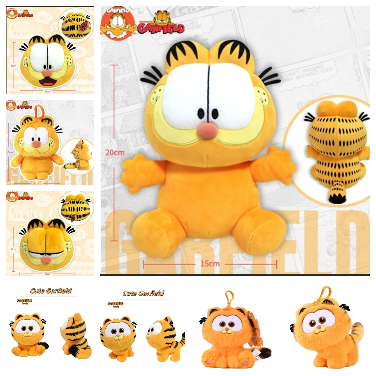 New Garfield Stuffed Plush Doll Kawaii Plushie Keychain Toy Cartoon Anime Cat Plush Decoration Gift New Garfield Stuffed Plush Doll Kawaii Plushie Keychain Toy Cartoon Anime Cat Plush Decoration Gift