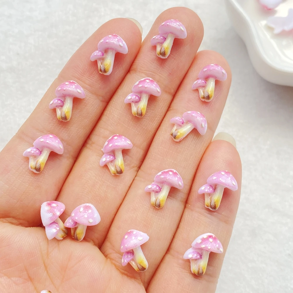 50pcs Resin Cute 3D mini Colorful Mushrooms Flat Back Rhinestone Scrapbook DIY Wedding Applique Decor Jewelry Accessories 50pcs Resin Cute 3D mini Colorful Mushrooms Flat Back Rhinestone Scrapbook DIY Wedding Applique Decor Jewelry Accessories
