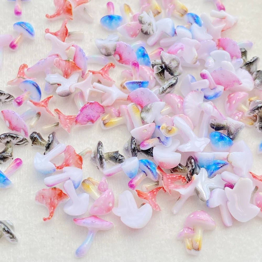 50pcs Resin Cute 3D mini Colorful Mushrooms Flat Back Rhinestone Scrapbook DIY Wedding Applique Decor Jewelry Accessories 50pcs Resin Cute 3D mini Colorful Mushrooms Flat Back Rhinestone Scrapbook DIY Wedding Applique Decor Jewelry Accessories