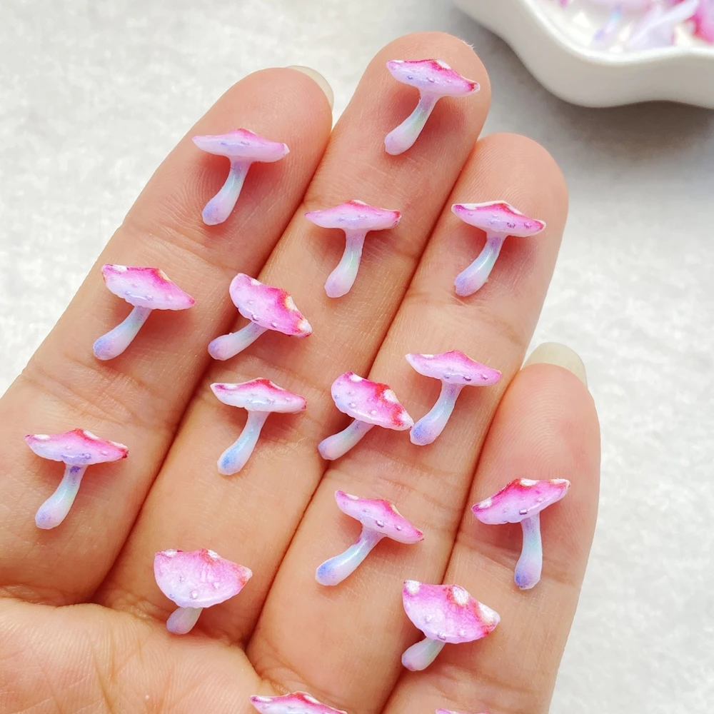 50pcs Resin Cute 3D mini Colorful Mushrooms Flat Back Rhinestone Scrapbook DIY Wedding Applique Decor Jewelry Accessories 50pcs Resin Cute 3D mini Colorful Mushrooms Flat Back Rhinestone Scrapbook DIY Wedding Applique Decor Jewelry Accessories