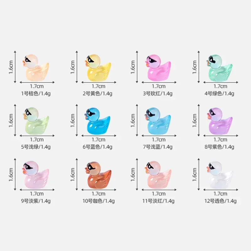200/100 Luminous Mini Glitter Ducks with Glasses Miniatures Duck Micro Landscape DIY Accessories Mini Ducks Home DIY Craft Decor 200/100 Luminous Mini Glitter Ducks with Glasses Miniatures Duck Micro Landscape DIY Accessories Mini Ducks Home DIY Craft Decor