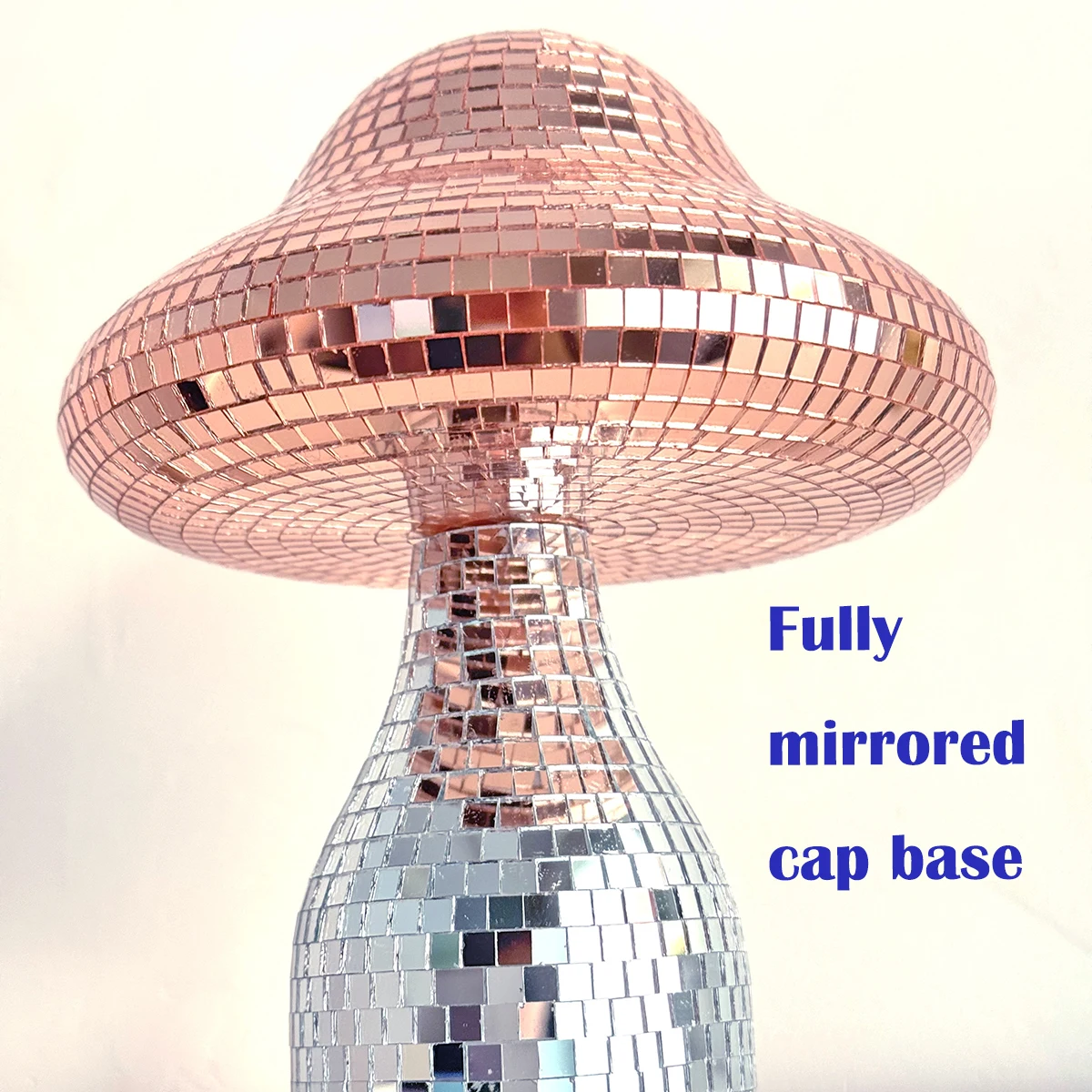 Dreamy Disco Mushroom Handmade Ornament Reflective Home Decor for Living Room Bedroom Patio Party Wedding Gift Light Decoration