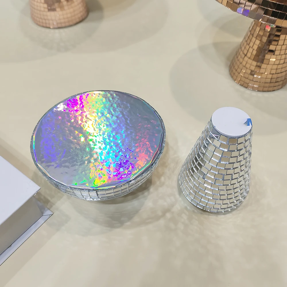 Disco Mushrooms Bedroom Decoration Mirror Mushroom Modern Home Decor Party Decorations Retro Reflective Mushroom Home Decor