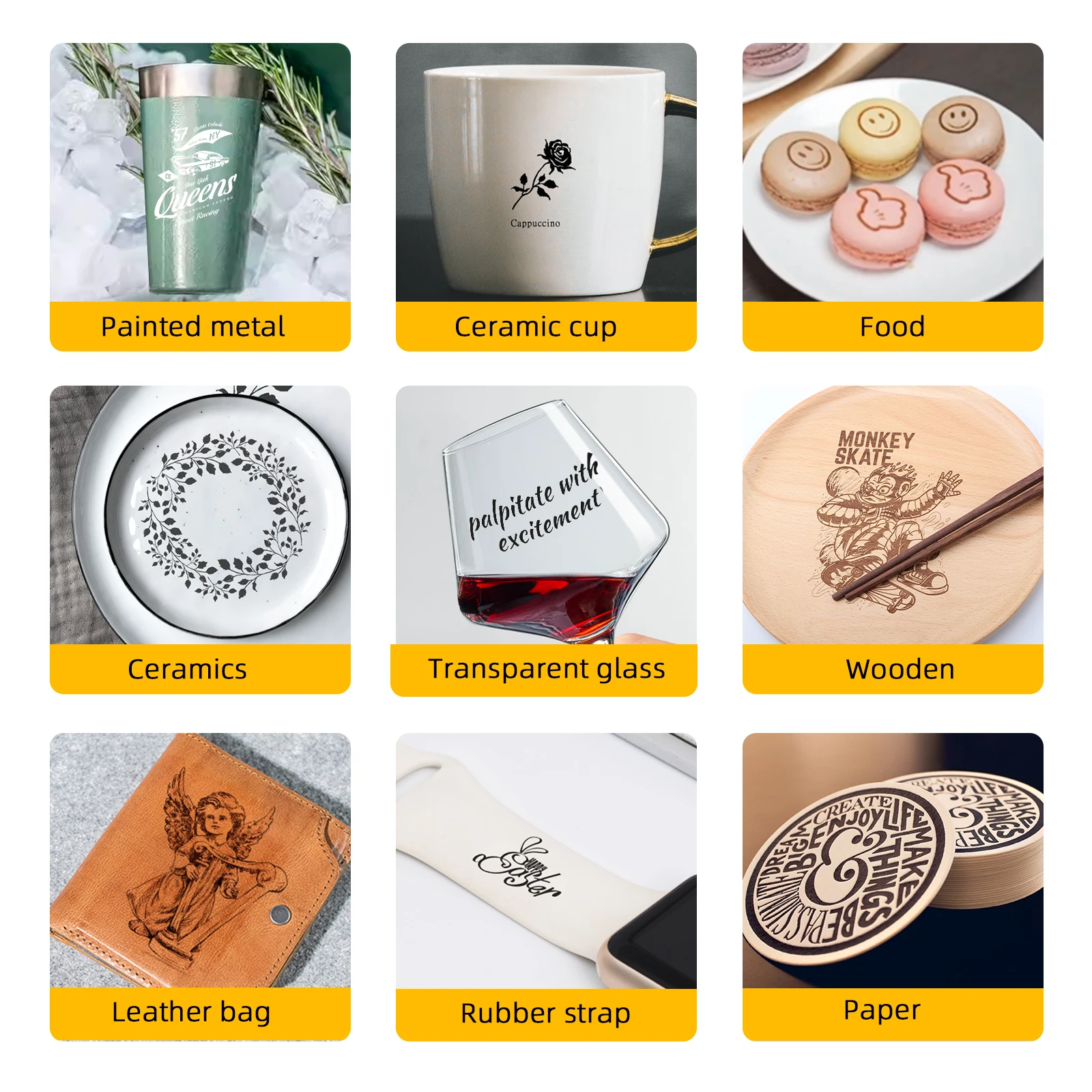 DAJA DJ6 Mini Portable Laser Engraver Diy Bluetooth Machine Painted Dog Tag Paper Leather Wooden Plastic Logo CNC Machine DAJA DJ6 Mini Portable Laser Engraver Diy Bluetooth Machine Painted Dog Tag Paper Leather Wooden Plastic Logo CNC Machine