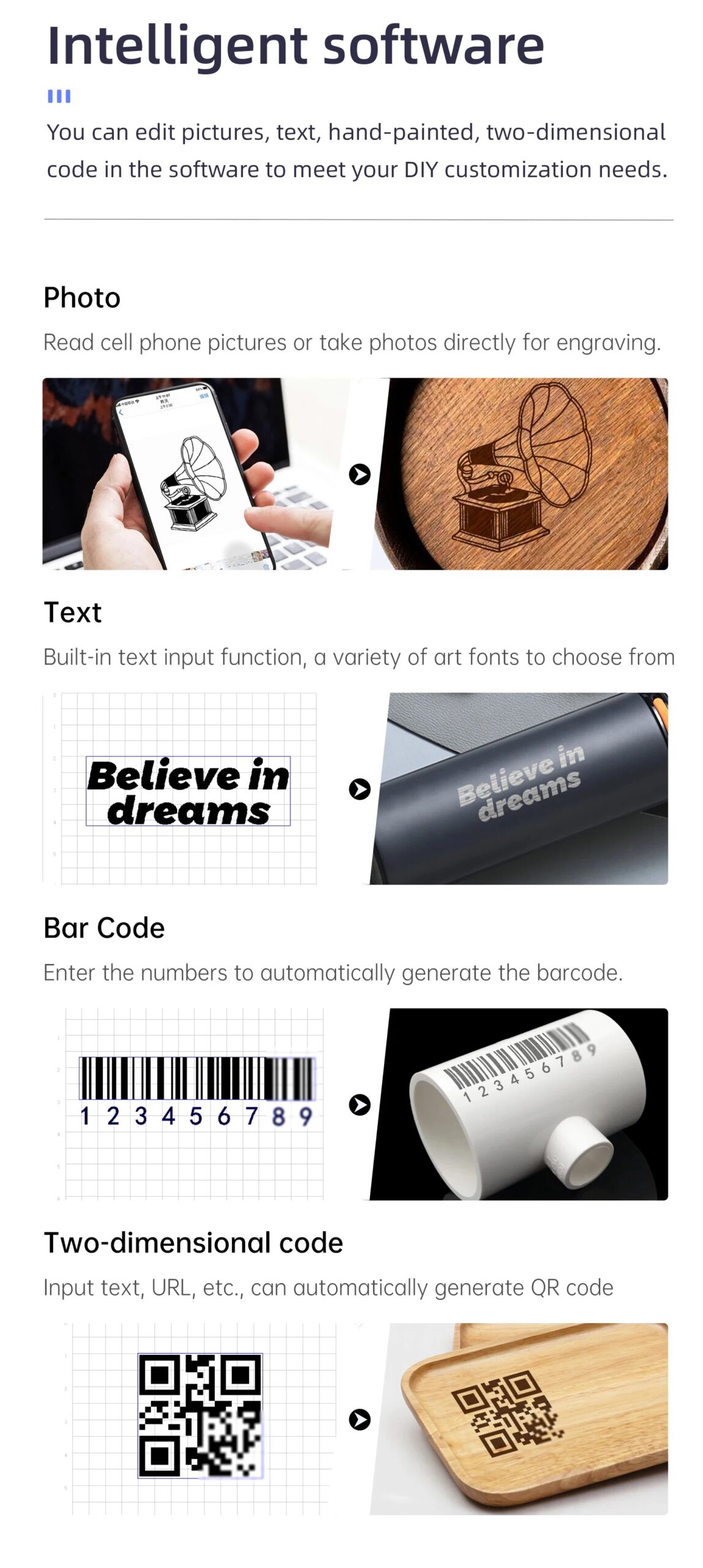 DAJA DJ6 Mini Portable Laser Engraver Diy Bluetooth Machine Painted Dog Tag Paper Leather Wooden Plastic Logo CNC Machine DAJA DJ6 Mini Portable Laser Engraver Diy Bluetooth Machine Painted Dog Tag Paper Leather Wooden Plastic Logo CNC Machine