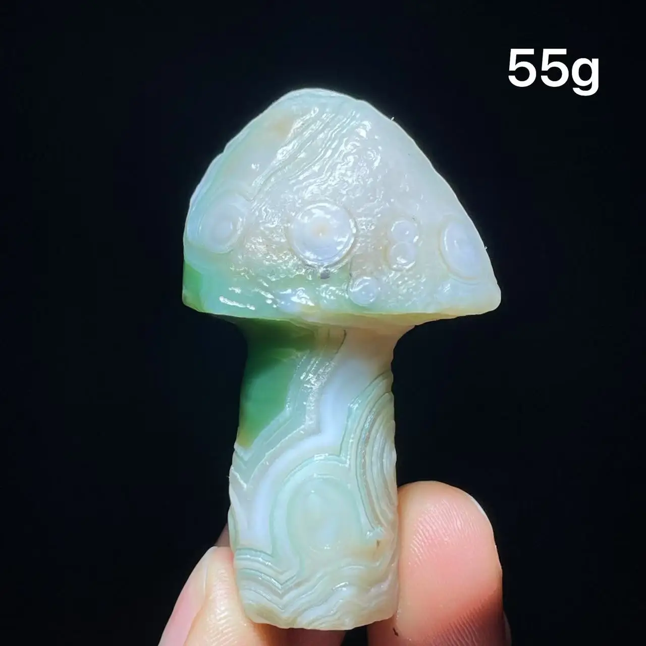 Natural  Agate mushroom Alxa Gobi Eye Mineral Specimen Energy Crystal Chakra Reiki Healing Stone Garden Decor