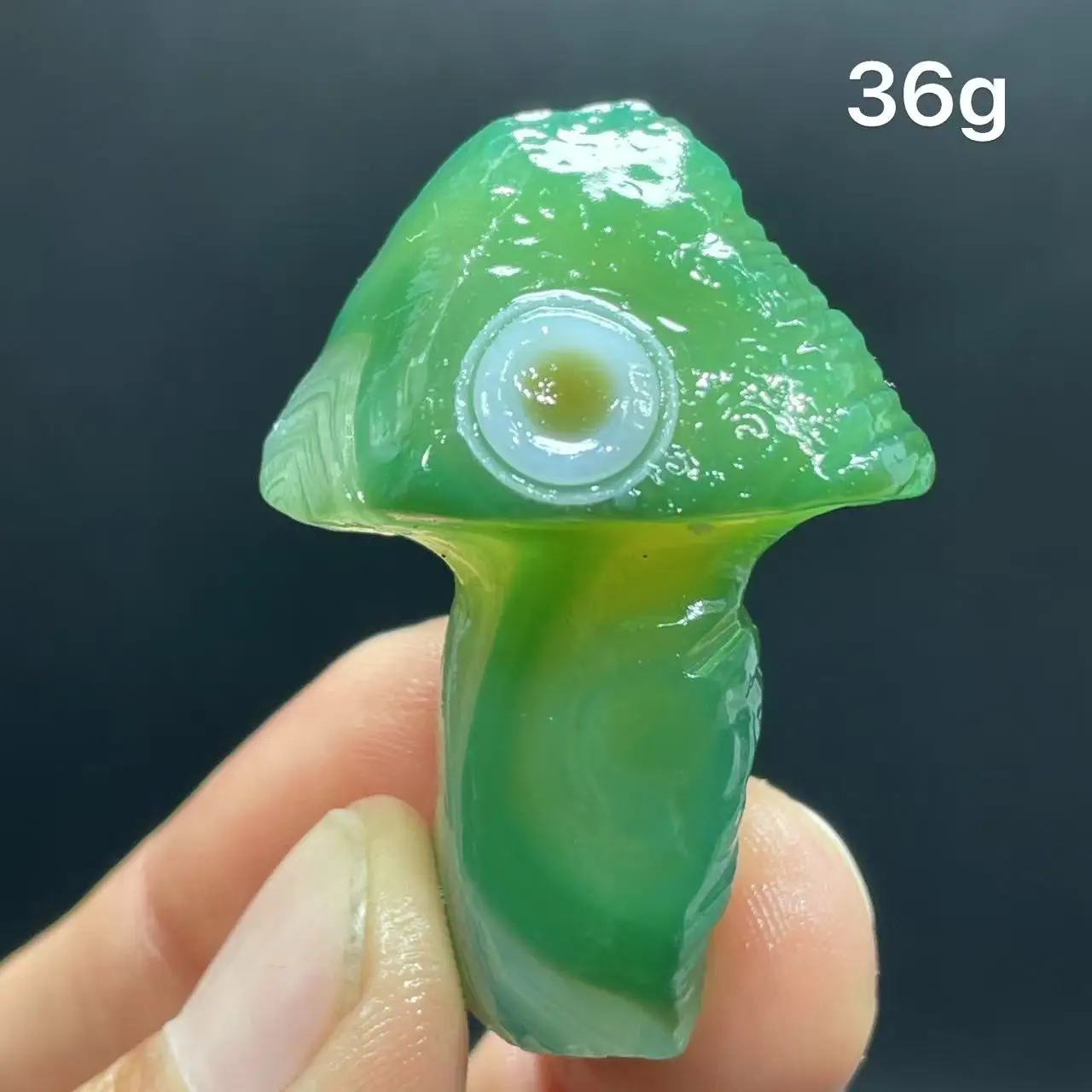 Natural  Agate mushroom Alxa Gobi Eye Mineral Specimen Energy Crystal Chakra Reiki Healing Stone Garden Decor