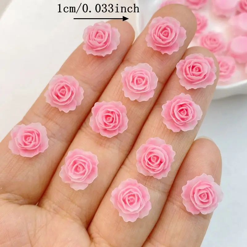 50Pcs Mixed Nail Art Resin Cartoon Pink Flowers Series Charms Rhinestones DIY Craft For Nail 3D Decorations Jewelry 50Pcs Mixed Nail Art Resin Cartoon Pink Flowers Series Charms Rhinestones DIY Craft For Nail 3D Decorations Jewelry