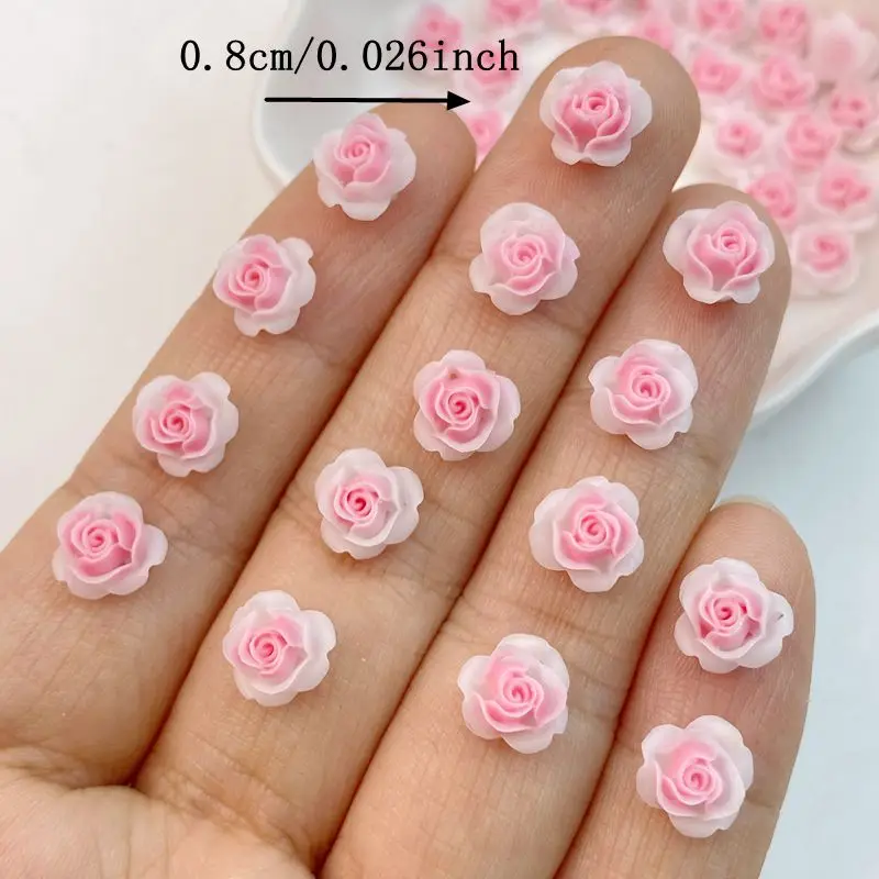50Pcs Mixed Nail Art Resin Cartoon Pink Flowers Series Charms Rhinestones DIY Craft For Nail 3D Decorations Jewelry 50Pcs Mixed Nail Art Resin Cartoon Pink Flowers Series Charms Rhinestones DIY Craft For Nail 3D Decorations Jewelry