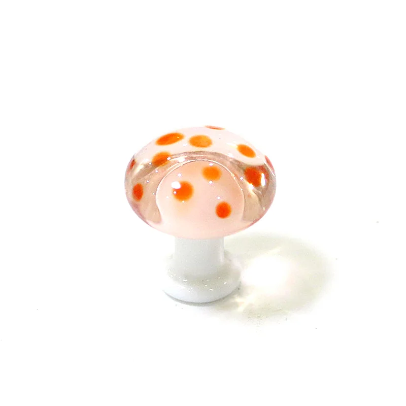 Mini Cute Mushroom Glass Crafts Fairy Garden Miniatures Flowerpot Ornament Decoration Terrarium Figurines Decor DIY Dollhouse