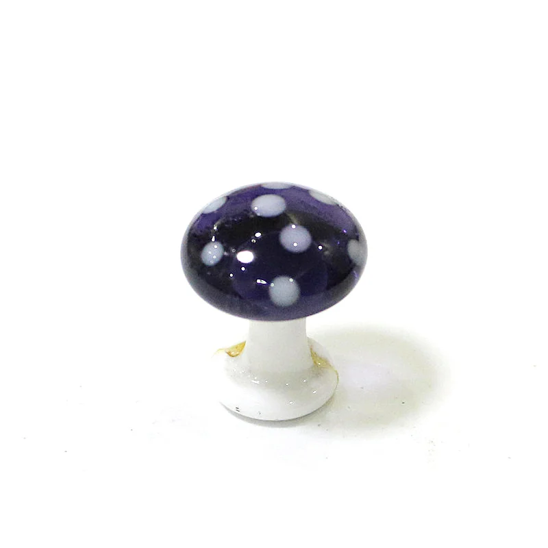 Mini Cute Mushroom Glass Crafts Fairy Garden Miniatures Flowerpot Ornament Decoration Terrarium Figurines Decor DIY Dollhouse